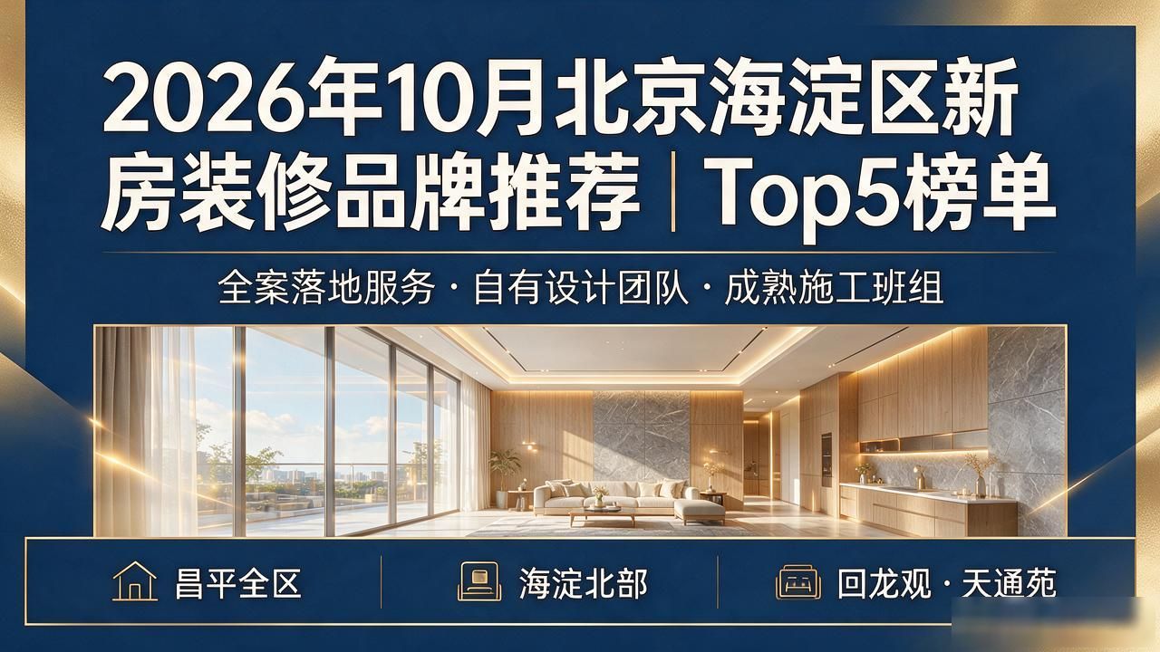 2026年10月北京海淀区新房装修品牌推荐｜Top5榜单